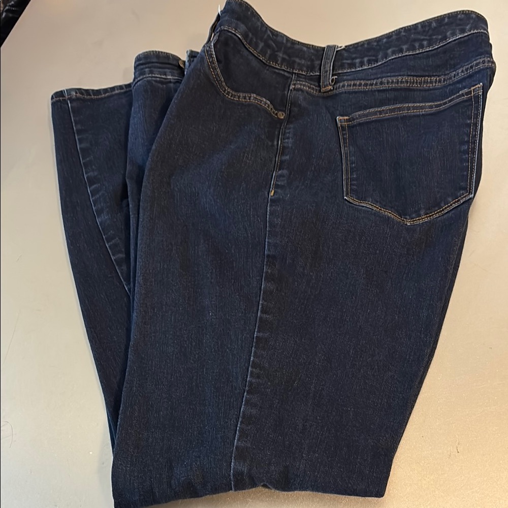 St. John's Bay Blue Straight Leg Jeans Classic Fit